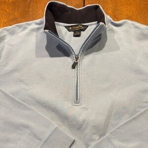 Brooks Brothers Light Blue Quarter-Zip